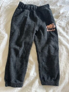 Roots grey and pink sweatpants. 2T